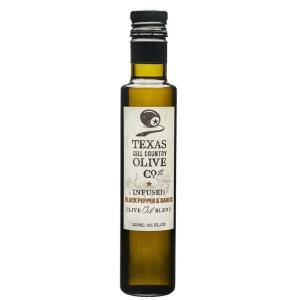 image:imageTexas Hill Country Olive Co Lemon Infused Olive Oil  Cold Pressed Gourmet EVOO Olive Oil  Great for Dressing Dipping Marinade  No Artificial Flavors or Added Sugar  Made in Texas 85 oz 2 PackBlack Pepper Garlic